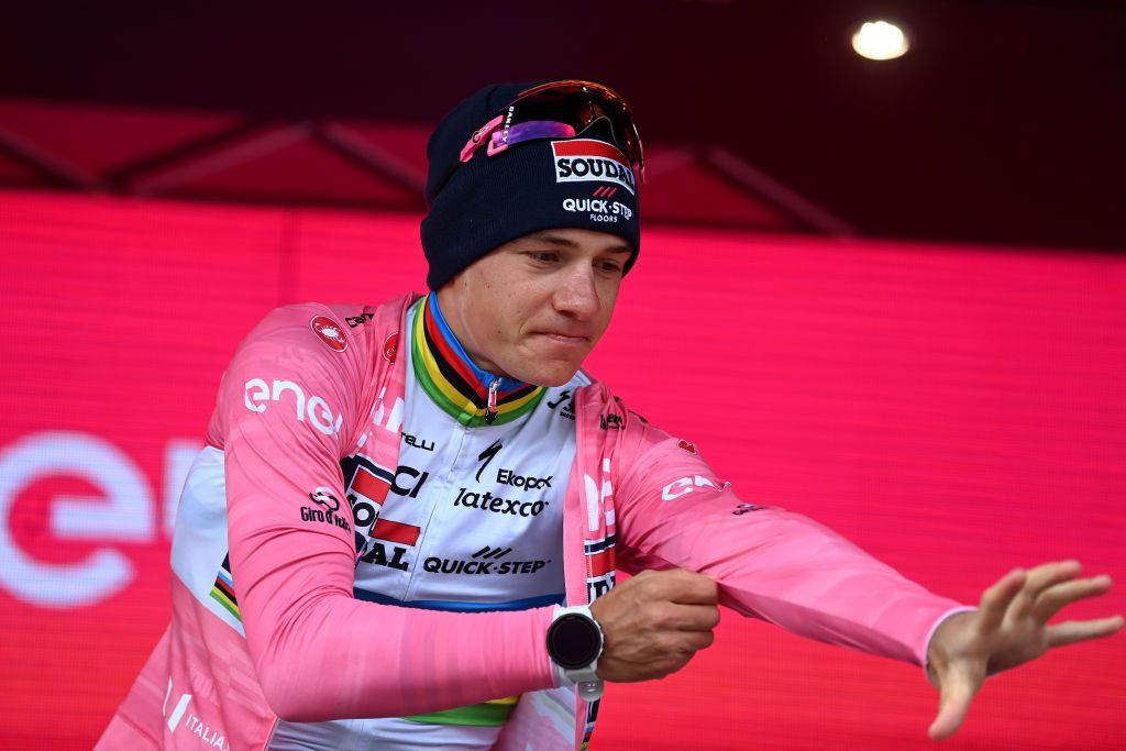 Giro d&#039;Italia 2023 stage 9: Remco Evenepoel pulls on the leader&#039;s jersey