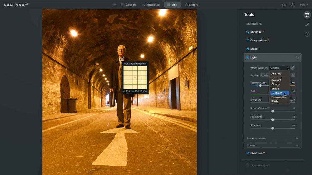 Edit photos with Luminar AI: step 5
