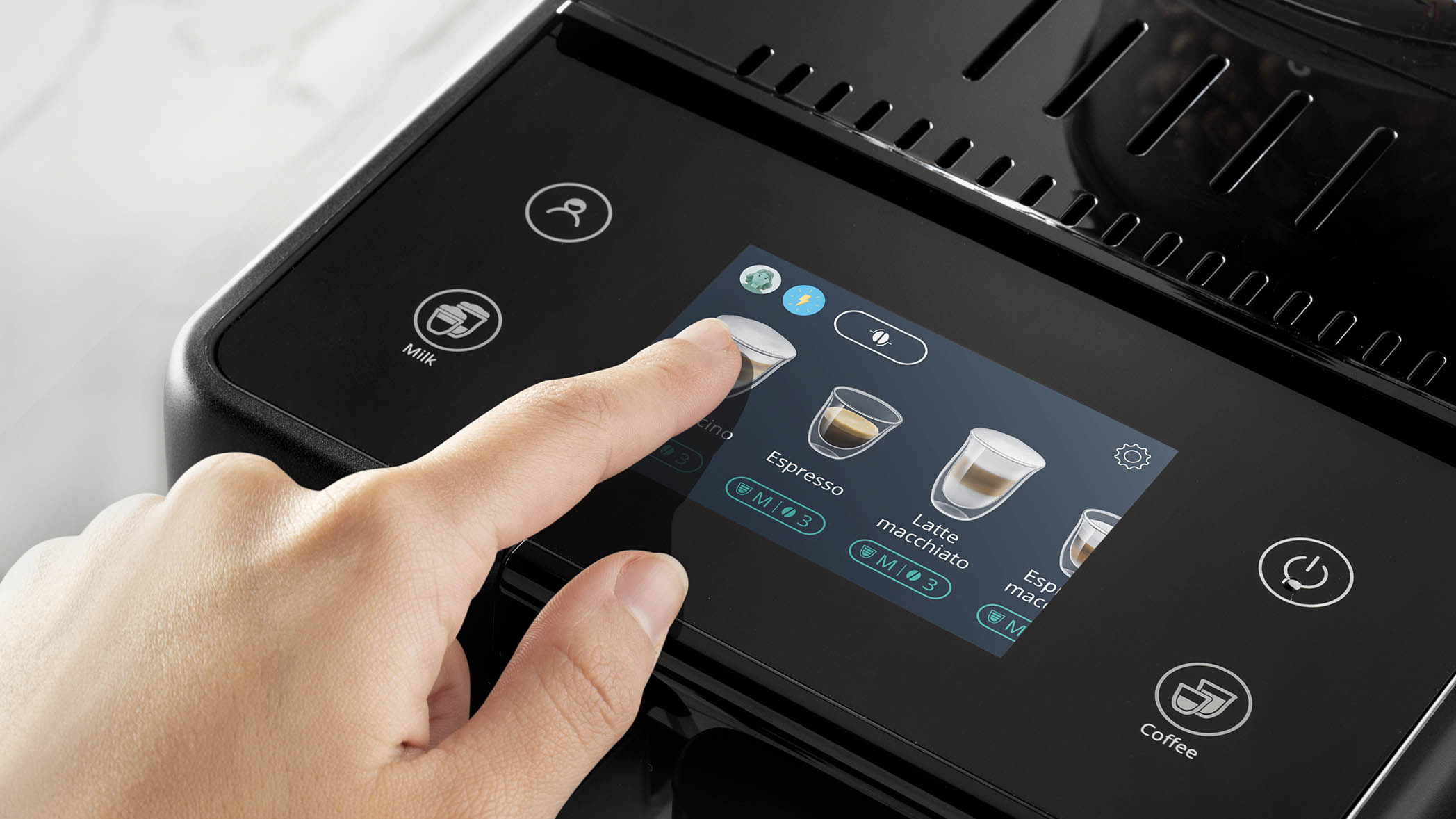 De’Longhi Rivelia touchscreen