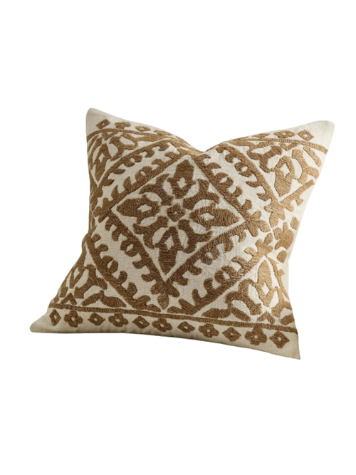 Atlas Embroidered Pillow Cover