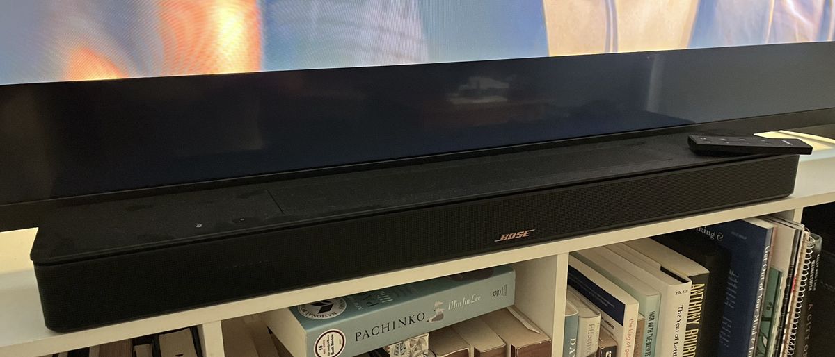 Bose Smart soundbar on TV stand