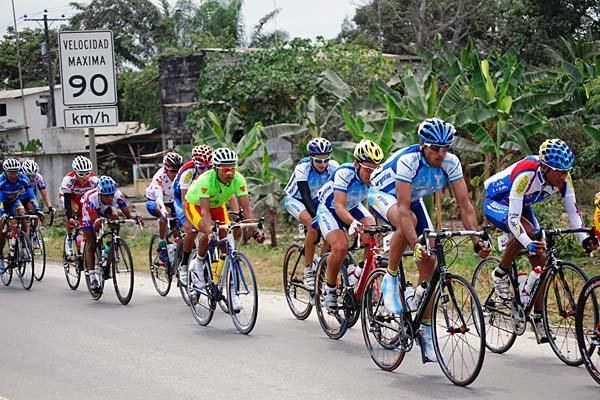 The Argentinian team in the peloton
