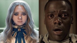 M3GAN and Daniel Kaluuya in Get Out side by side