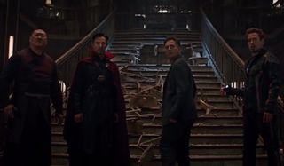 Wong Doctor Strange Bruce Banner Tony Stark Avengers Infinity War
