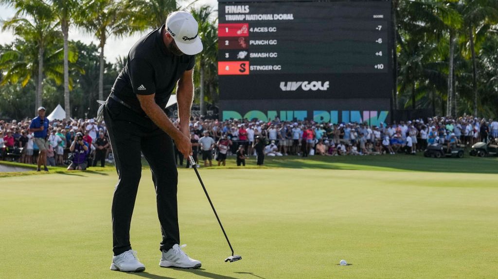 Dustin Johnson at LIV Golf Miami