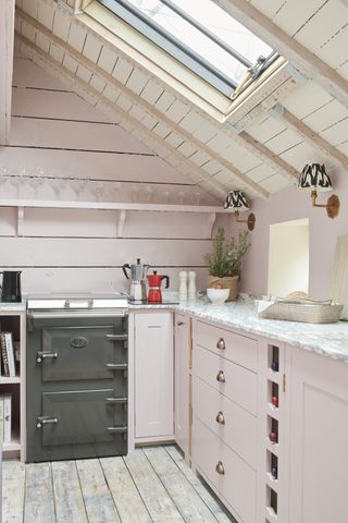 Small pink kitchen by Neptune