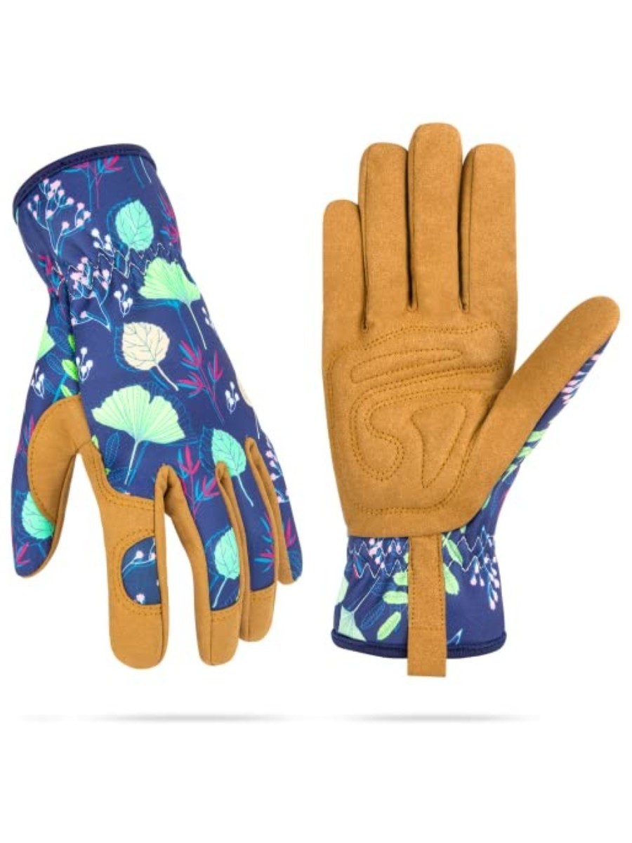 WOHEER, Leather Gardening Gloves