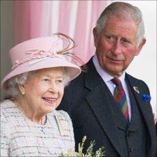 Queen Elizabeth II and Prince Charles, Prince of Wales attend the 2017 Braemar Highland Gathering at The Princess Royal and Duke of Fife Memorial Park on September 2, 2017