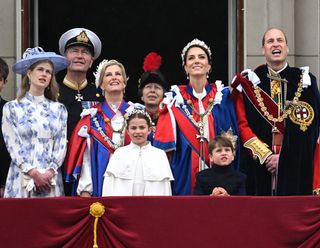 Prince William and members of the royal family