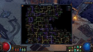 The Delve map quickly becomes a labyrinth of choices.