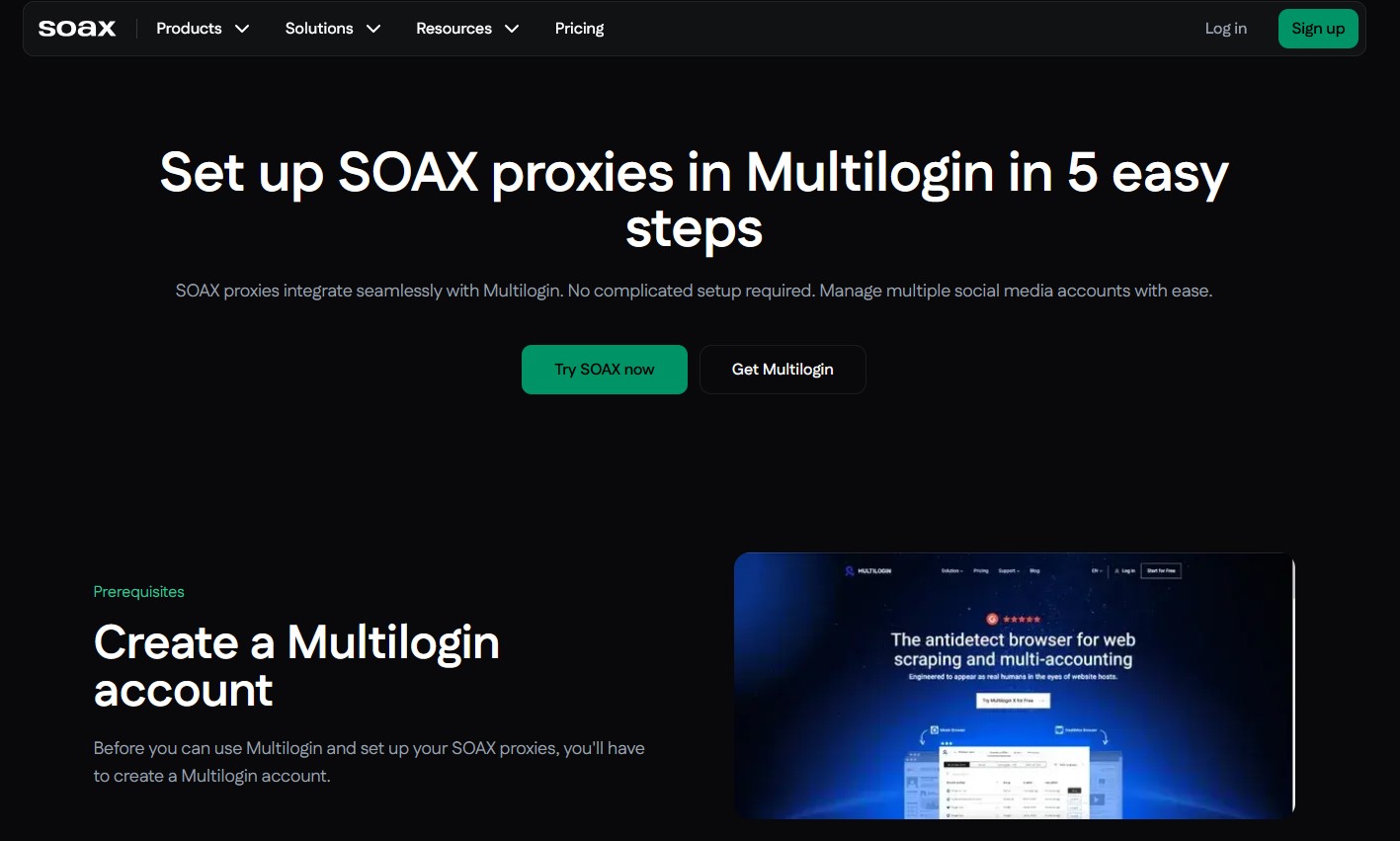 SOAX Multilogin