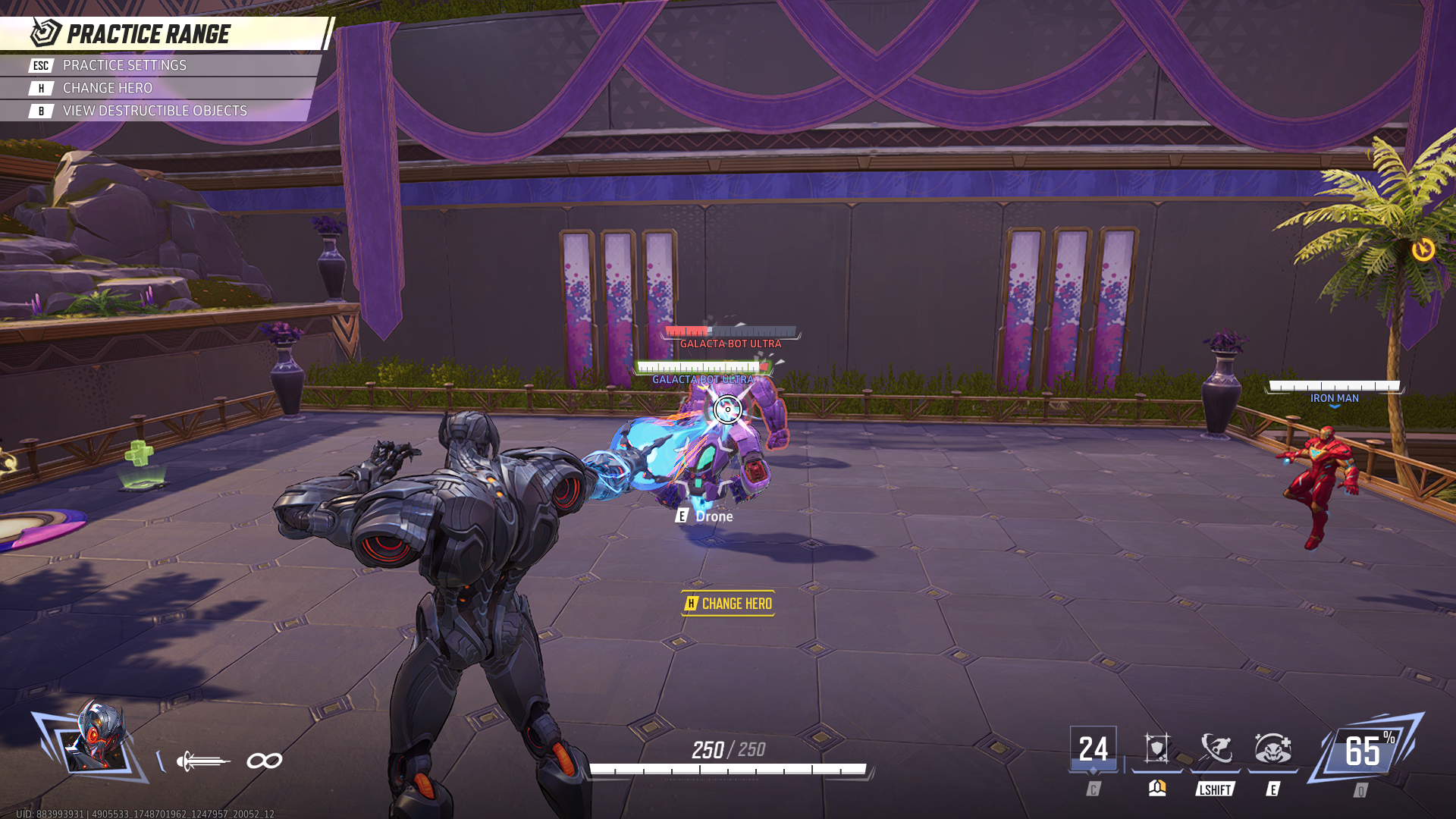 Ultron fires his Stark Protocol beam at an enemy