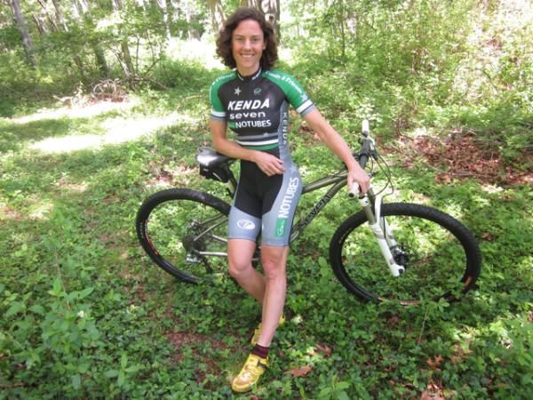 Mary McConneloug loves to mountain bike.