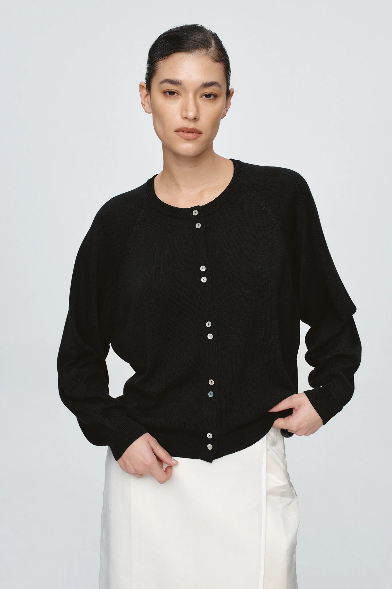 MARLE, Babette Cardigan - Black