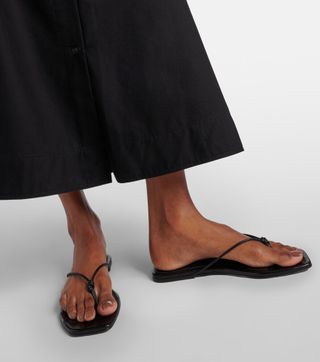 The Knot Leather Thong Sandals