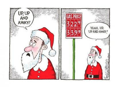 Santa, bring us low gas prices