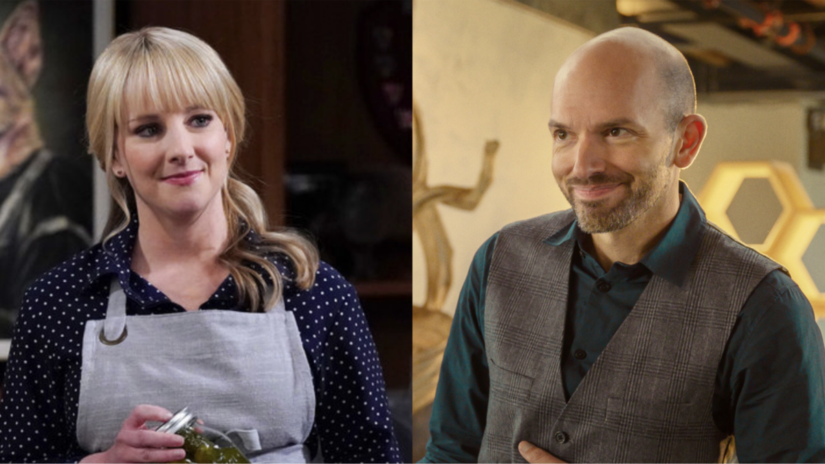 Melissa Rauch in NBC&#039;s Night Court and Paul Scheer in Netflix&#039;s Family Switch