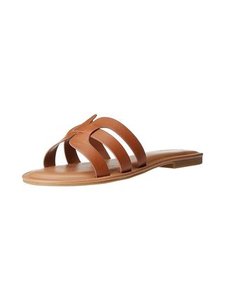 The Drop Women's Monika Sandal, Mocha, 8 B Us