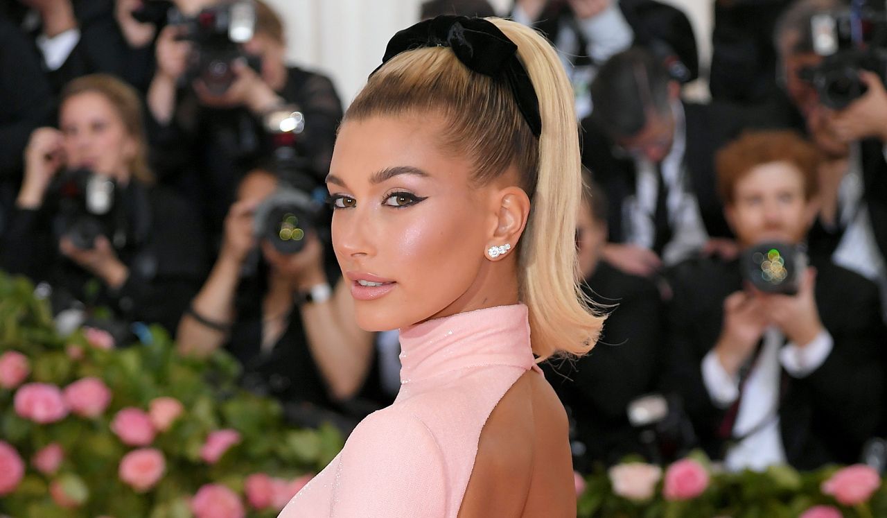 Hailey Bieber attends The 2019 Met Gala Celebrating Camp: Notes on Fashion at Metropolitan Museum of Art on May 06, 2019 in New York City.