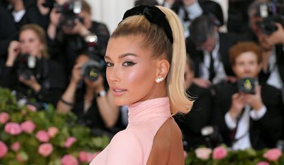 Hailey Bieber attends The 2019 Met Gala Celebrating Camp: Notes on Fashion at Metropolitan Museum of Art on May 06, 2019 in New York City.