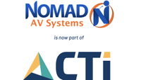 The CTI and Nomad AV Systems logos after the Pro AV acquisition. 