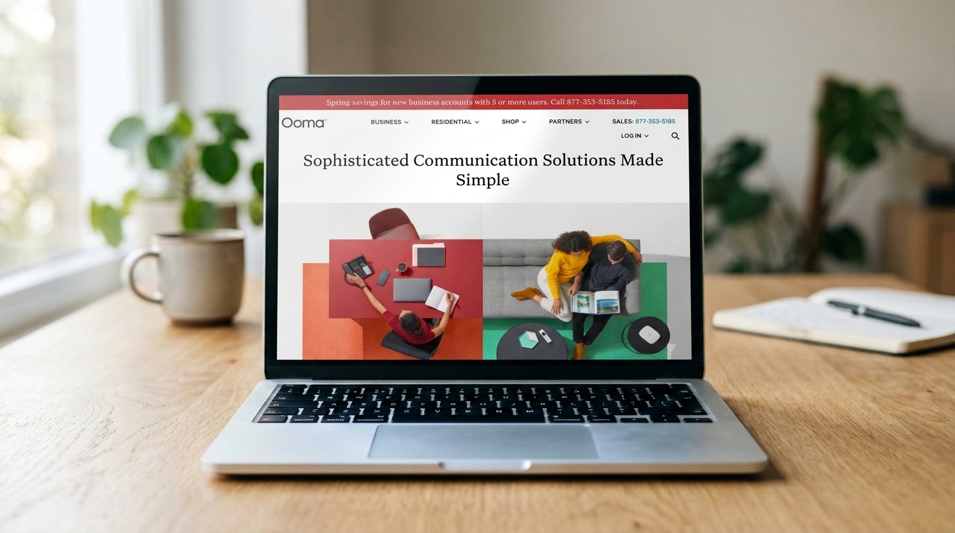 Ooma screenshot on a macbook