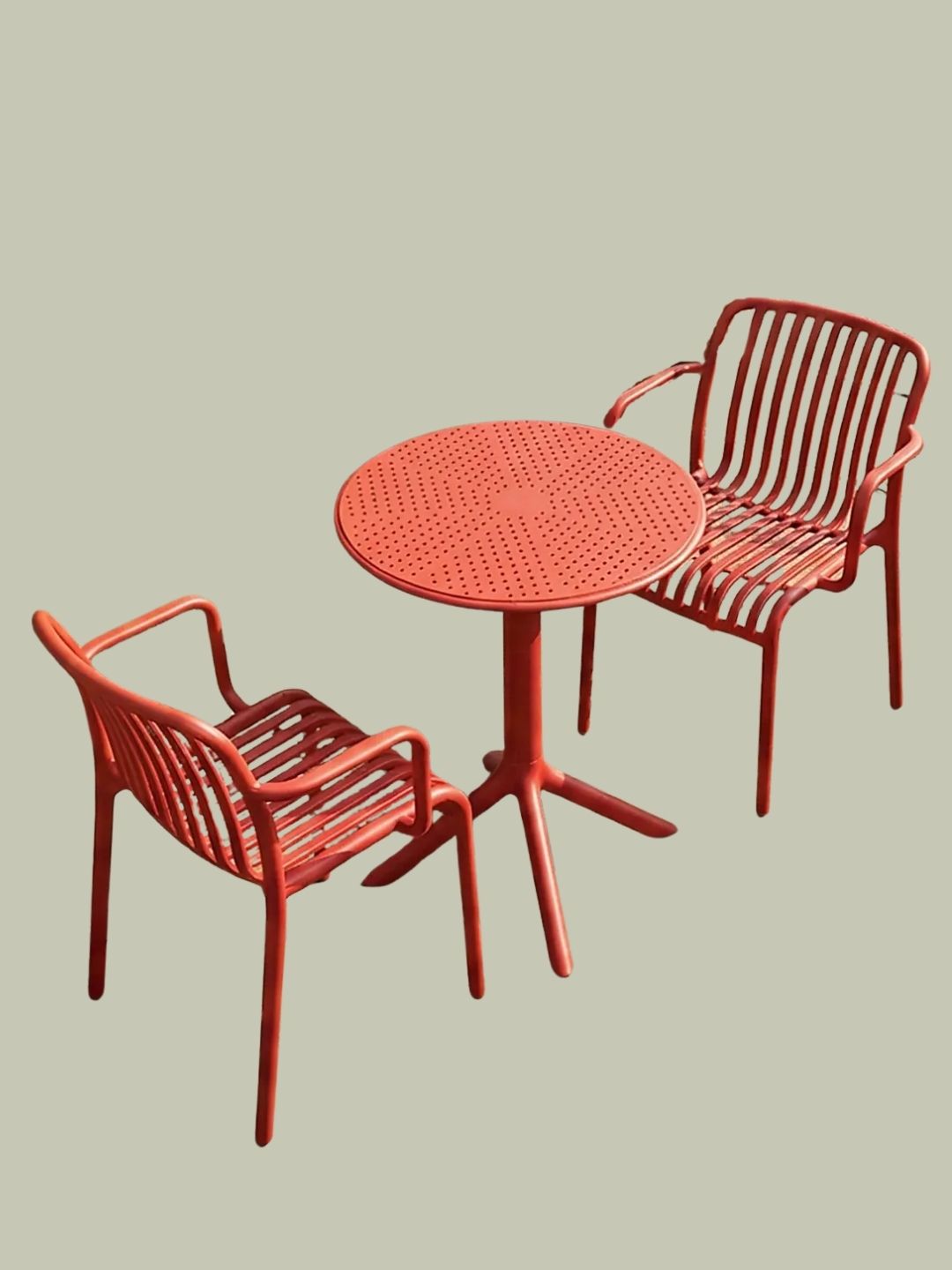 Dunelm, Bergen Round Bistro Table With Two Alma Armchairs