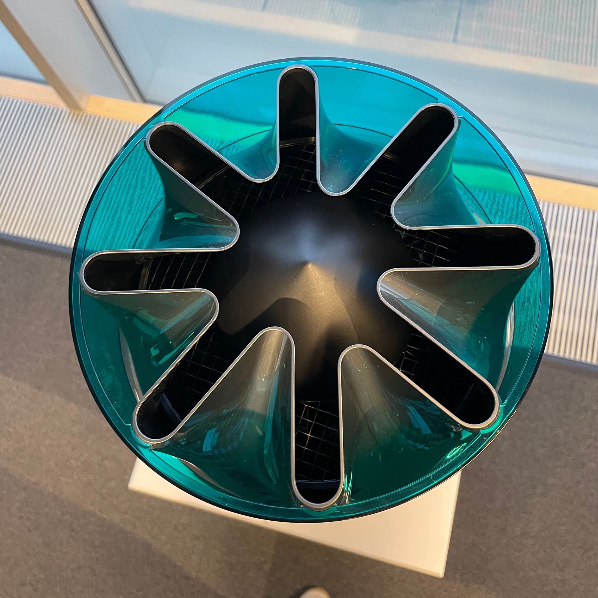 The top of the Dyson HushJet Air Purifier