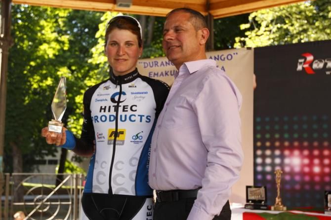 Elisa Longo Borghini (Hitec Products) won the sprint competition
