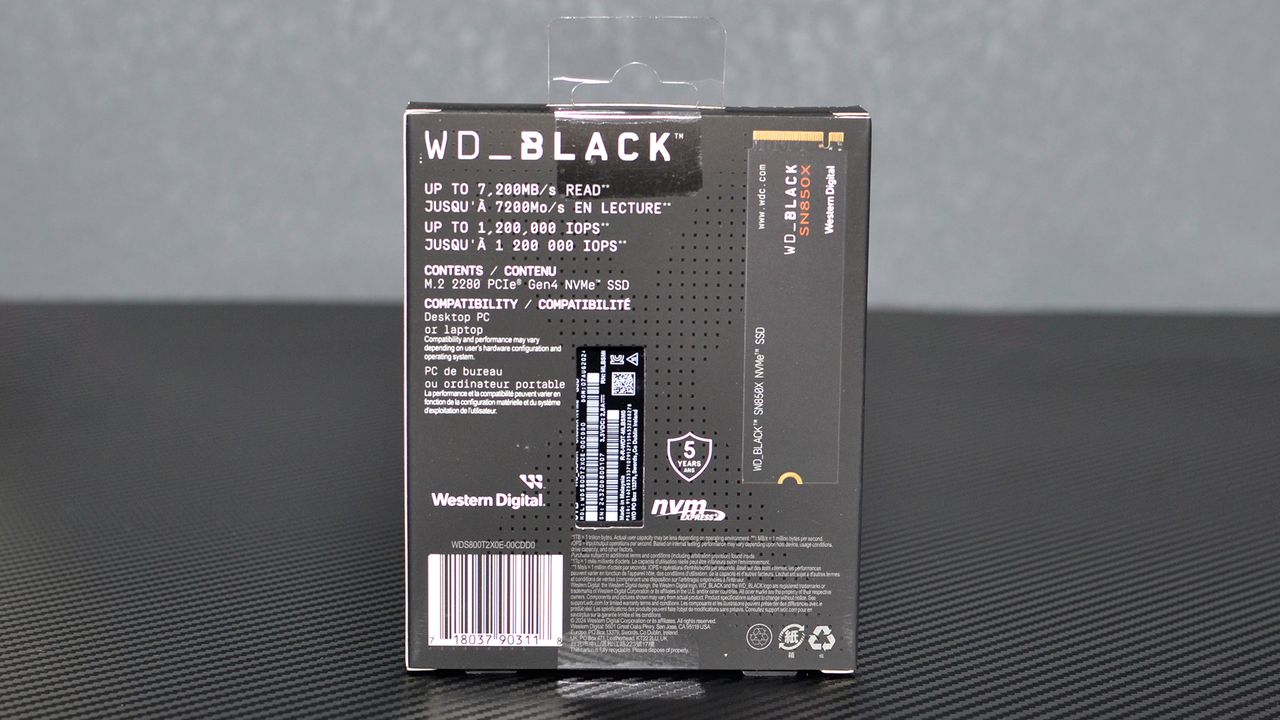 WD Black SN850X 8TB SSD