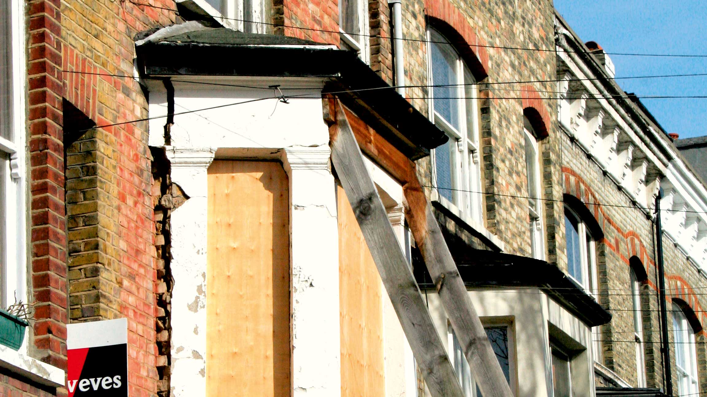 Cracks where a bay window meets the wall