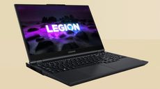 Lenovo Legion 5 Advantage Edition on yello T3 background