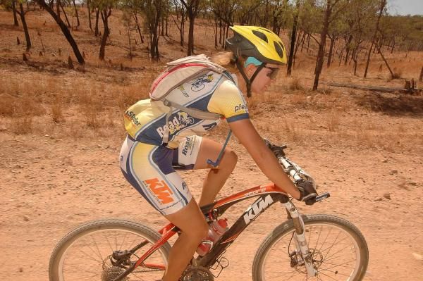 Lisa Pleyer during her worst ever day on the bike.