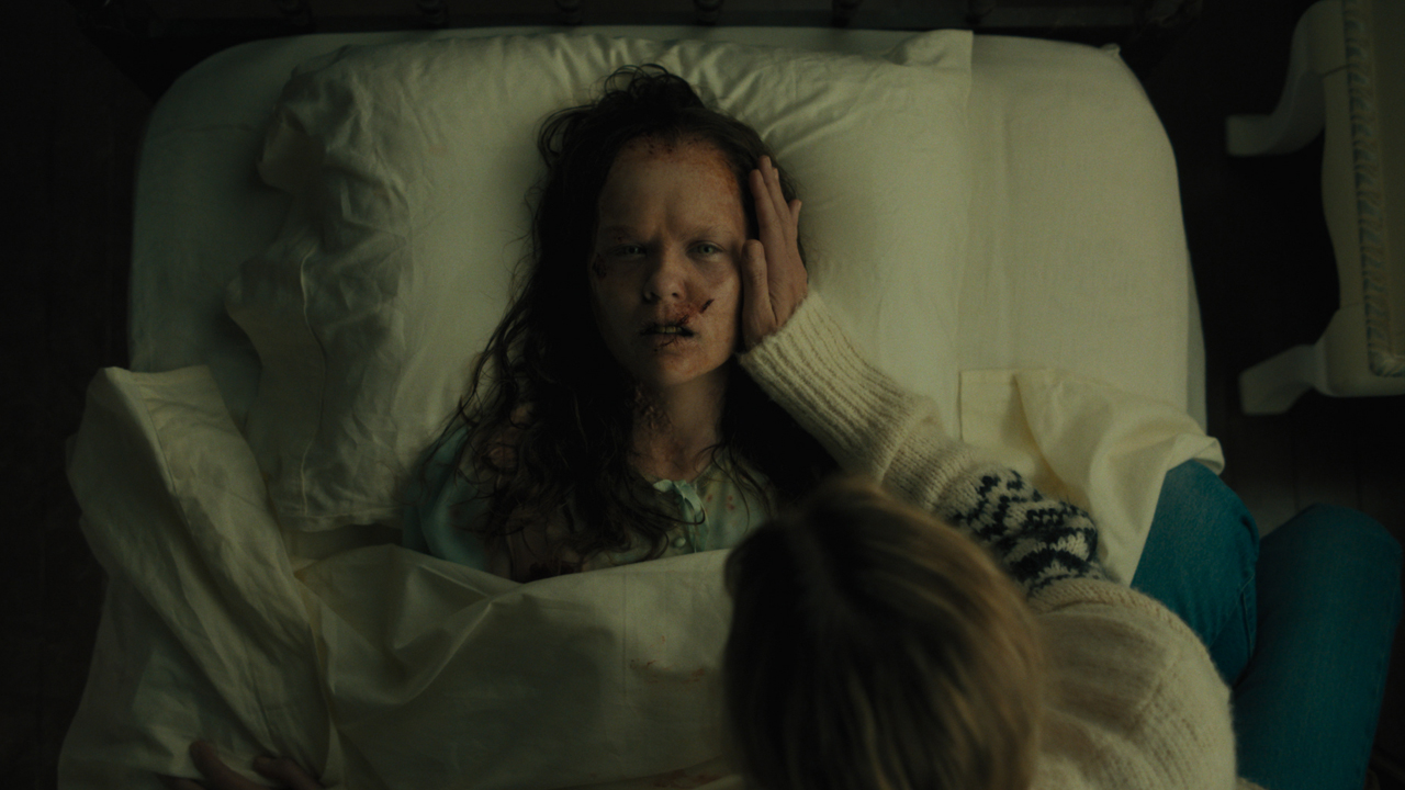 Olivia O’Neill possessed in The Exorcist: Believer