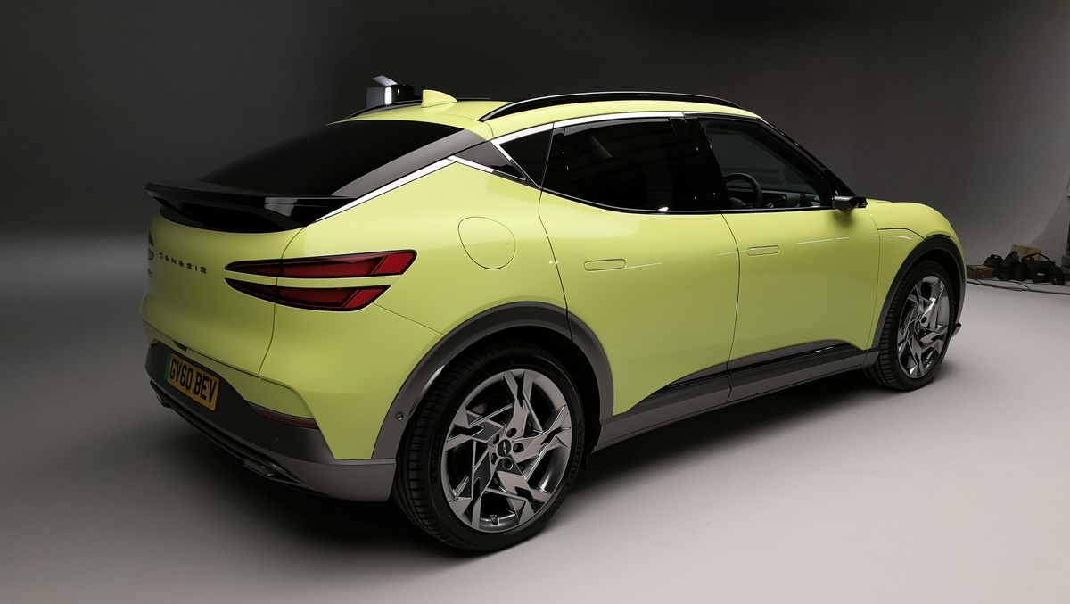 View from the rear of the Genesis GV60