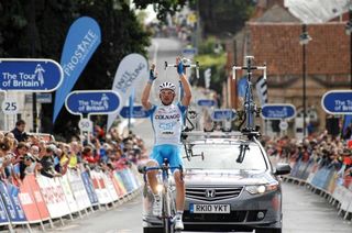 Marco Frapporti (Colnago CSF Inox) wins in Glastonbury