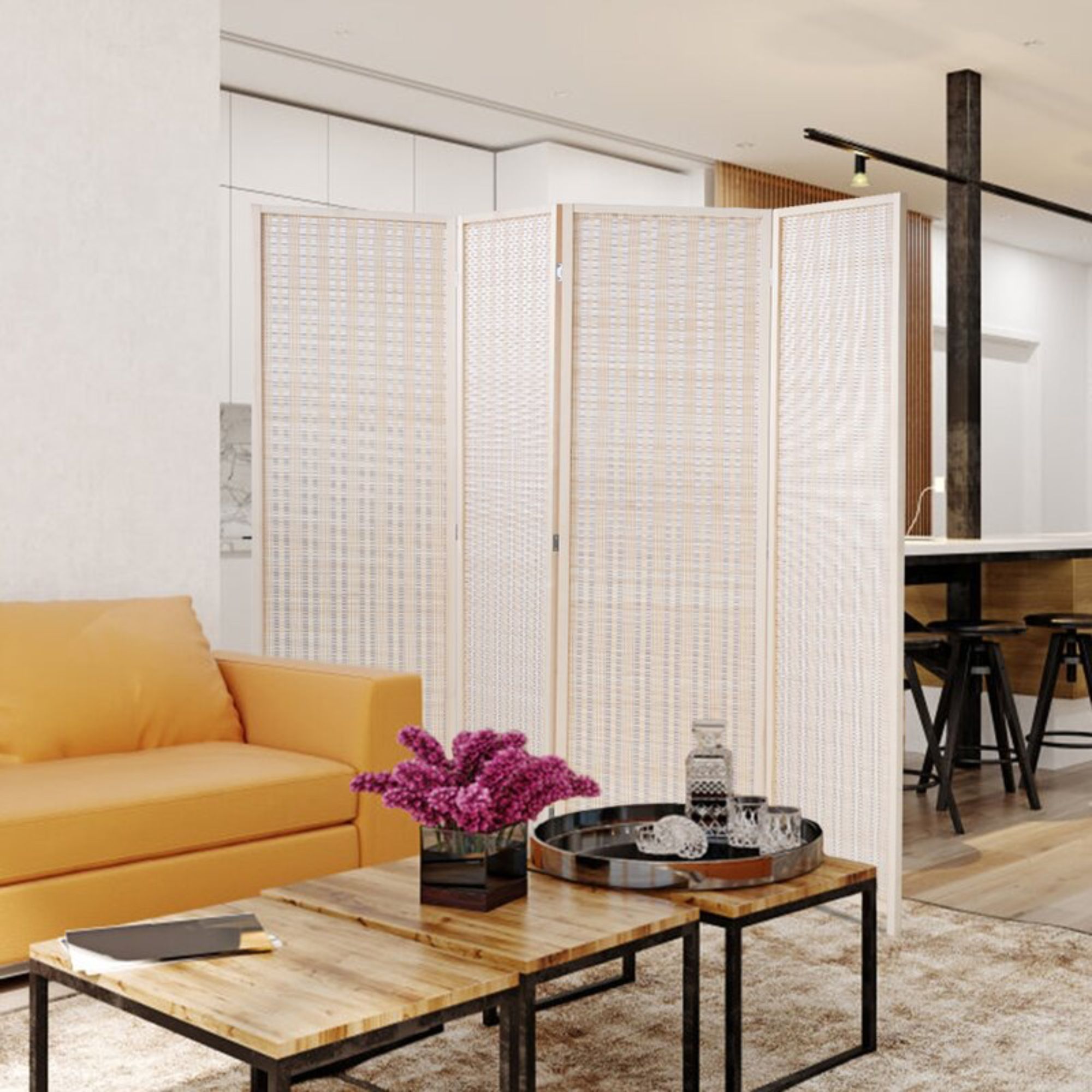 9 folding room dividers for renters and roomies who want their own ...