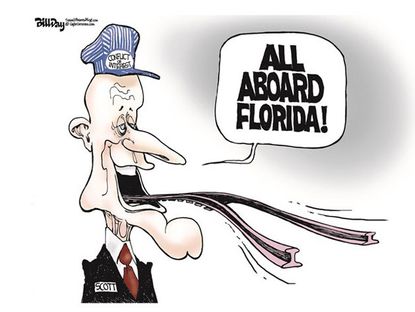 Political cartoon Florida Rick Scott