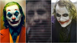 Three Joker actors: Joaquin Phoenix, Barry Keoghan, and Heath Ledger