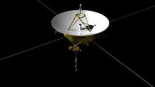 The latest design of a proposed Interstellar Probe spacecraft, which would be outward bound for new discoveries. The goal is to reach the pristine local interstellar medium, nearly 400 astronomical units (AU) away, at about 7.2 AU per year.