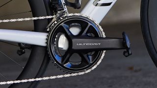 Close up of Shimano Ultegra R8100 chainset