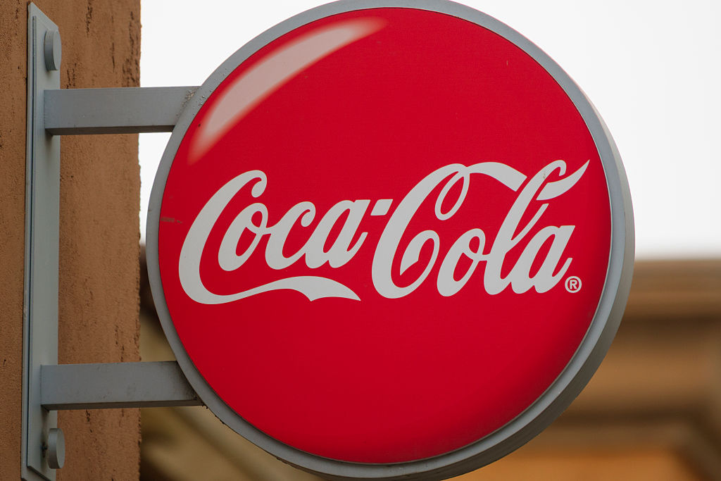 A Coca-Cola sign
