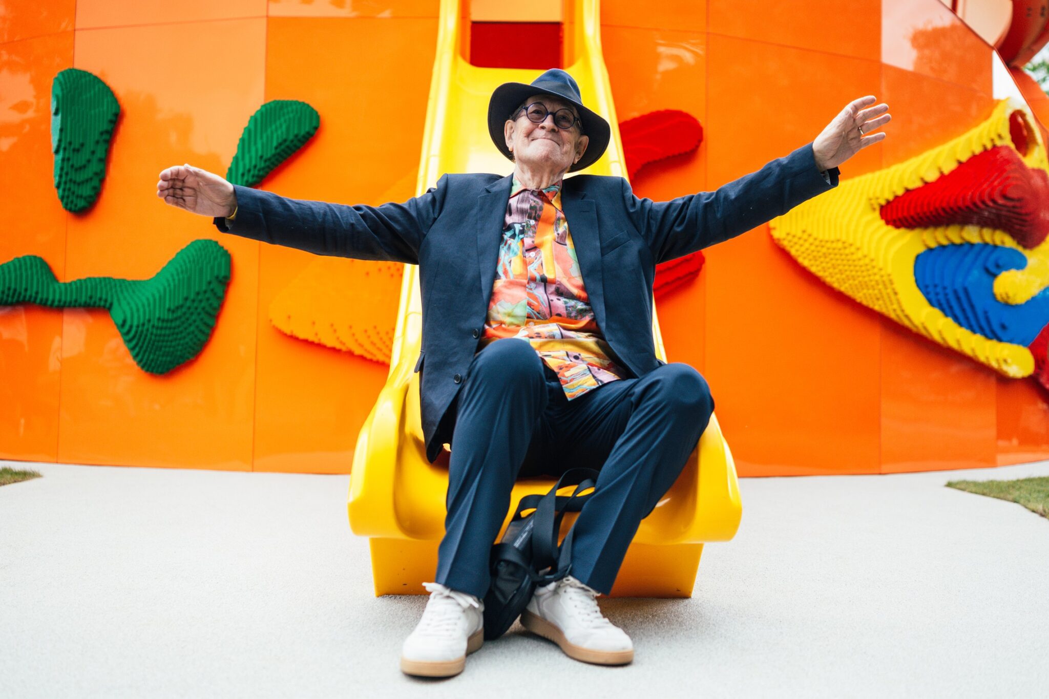 portrait of peter cook inside the play pavilion
