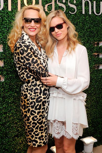Georgia May Jagger poses with mum Jerry Hall for Sunglass Hut