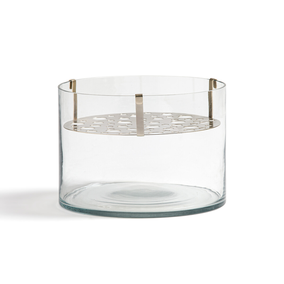 Planta Glass and Metal Vase