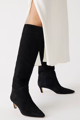 J.Crew Stevie knee-high boots in suede