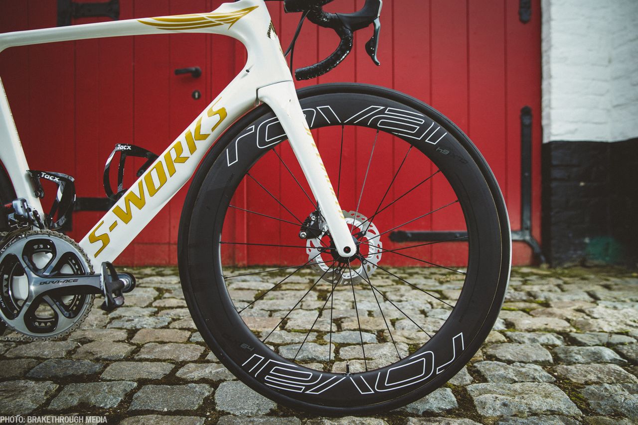 Roval wheels on Boonen's bike.