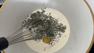 mixing filling for air fryer coronation quiche