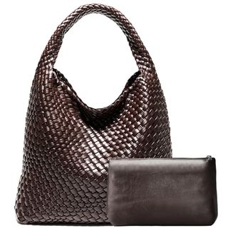 Gewebte Taschen, Geldbörsen und Handtaschen, gewebte vegane Ledertaschen für Damen, gewebte Tragetaschen, Umhängetaschen, Henkeltaschen mit Geldbörsen