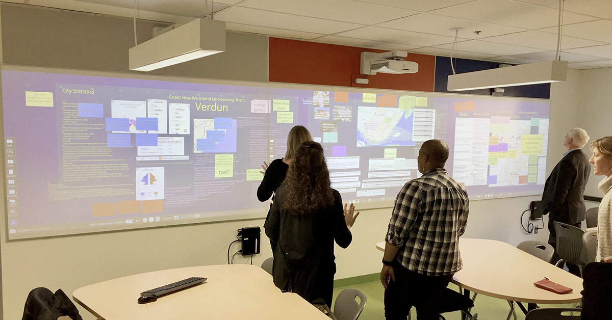 Nureva Walls Enhance Active Learning Classroom at Dawson College